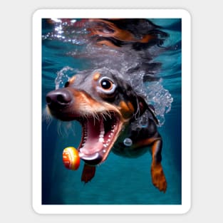 Dogs in Water #7 Magnet